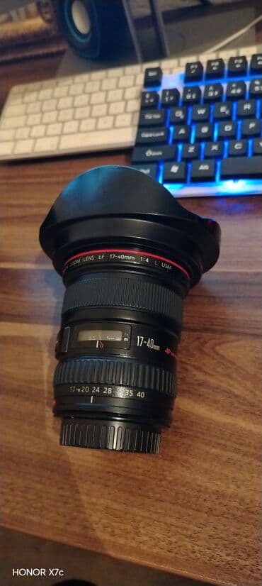 Canon EF 17-40mm f/4 L USM obyektiv birde tepe filaşi usdunde hedye lalafo.az -da Canon EF 17-40mm f/4 L USM obyektiv birde tepe filaşi usdunde hedye