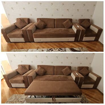 İşlənmiş, Divan, 2 kreslo, Bazalı, Açılan lalafo.az -da İşlənmiş, Divan, 2 kreslo, Bazalı, Açılan