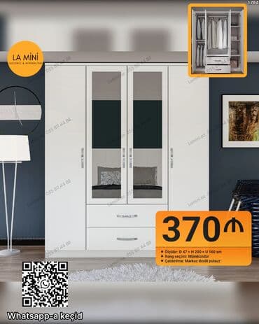 Açılan, 3 qapılı Düz dolab, Qarderob, paltar dolabı lalafo.az -da Açılan, 3 qapılı Düz dolab, Qarderob, paltar dolabı