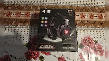 K8 Professional Gaming Headset Xüsusiyyətlər: - 50 mm istiqamətli at lalafo.az K8 Professional Gaming Headset Xüsusiyyətlər: - 50 mm istiqamətli