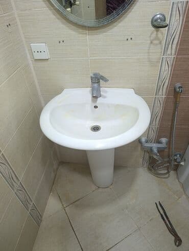 Hamam və mətbəx üçün santexnika dəsti - Ayaqlı hamam lavabosu: oval lalafo.az -da Hamam və mətbəx üçün santexnika dəsti - Ayaqlı hamam lavabosu: oval