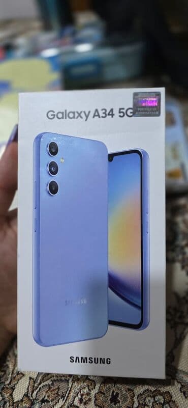Samsung Galaxy A34 5G, rəng - Bənövşəyi lalafo.az -da Samsung Galaxy A34 5G, rəng - Bənövşəyi