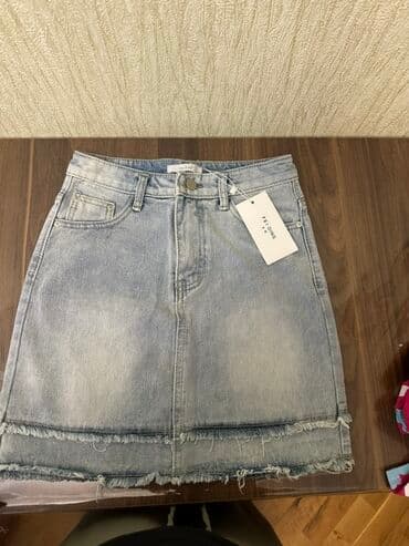 Brend: FEIDING Məhsul: Cins ətək - Açıq mavi yuyulma effekti - lalafo.az -da Brend: FEIDING Məhsul: Cins ətək - Açıq mavi yuyulma effekti -