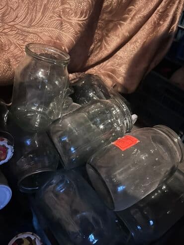 Çömçələr: Şüşə bankalar dəsti - Material: şəffaf qalın şüşə - Tutumlar lalafo.az -da — 1 Çömçələr: Şüşə bankalar dəsti - Material: şəffaf qalın şüşə - Tutumlar — 1