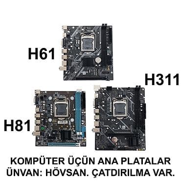 Kompüter üçün Ana Platalar YOXLAMAĞA ŞƏRAİT VAR! 📍Ünvan: Bakı şəh lalafo.az -da Kompüter üçün Ana Platalar YOXLAMAĞA ŞƏRAİT VAR! 📍Ünvan: Bakı şəh