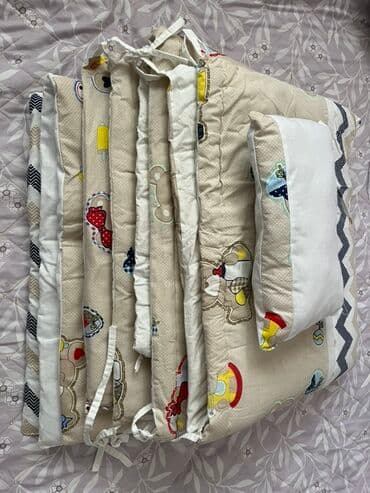 Uşaq beşiyi üçün dəst – qoruyucu bortlar və balaca yastıq - Beşik lalafo.az -da Uşaq beşiyi üçün dəst – qoruyucu bortlar və balaca yastıq - Beşik