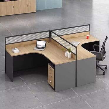 Ofis üçün iki nəfərlik işçi masası/panel sistemli iş stansiyası - lalafo.az -da Ofis üçün iki nəfərlik işçi masası/panel sistemli iş stansiyası -