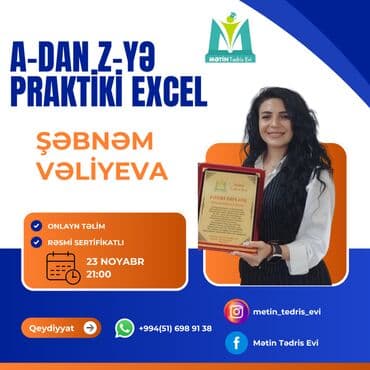 Kompüter kursu: Microsoft Office, Onlayn lalafo.az -da — 1 Kompüter kursu: Microsoft Office, Onlayn — 1