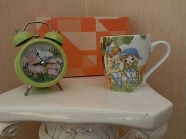 Uşaq temalı masa saatı və fincan dəsti - Masa saatı: Klassik mexaniki lalafo.az -da Uşaq temalı masa saatı və fincan dəsti - Masa saatı: Klassik mexaniki