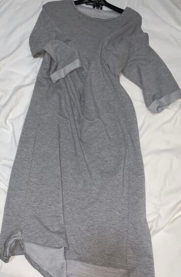 Boz rəngdə rahat gündəlik don - Klassik, dairəvi yaxa - 3/4 uzunluqda lalafo.az -da Boz rəngdə rahat gündəlik don - Klassik, dairəvi yaxa - 3/4 uzunluqda