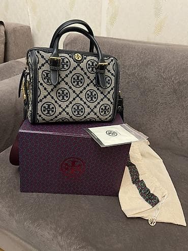 Tory Burch top-handle/çiyin çantası - Material: Monogram naxışlı lalafo.az -da Tory Burch top-handle/çiyin çantası - Material: Monogram naxışlı