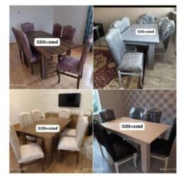 Yeni, Dördbucaq masa, 6 stul lalafo.az -da Yeni, Dördbucaq masa, 6 stul