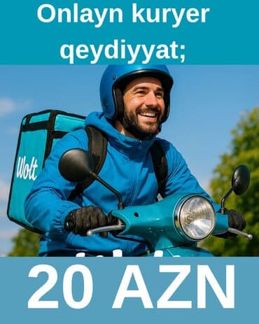 Wolt kuryer qeydiyyatı – 20 AZN Wolt platformasında kuryer kimi lalafo.az -da Wolt kuryer qeydiyyatı – 20 AZN Wolt platformasında kuryer kimi