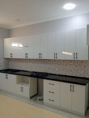 Кухонный гарнитур на заказ, Самозакрывающие петли, Ламинат гладкий, Нет кредита, Бесплатная доставка, Доставка в районы at lalafo.az Кухонный гарнитур на заказ, Самозакрывающие петли, Ламинат гладкий, Нет кредита, Бесплатная доставка, Доставка в районы