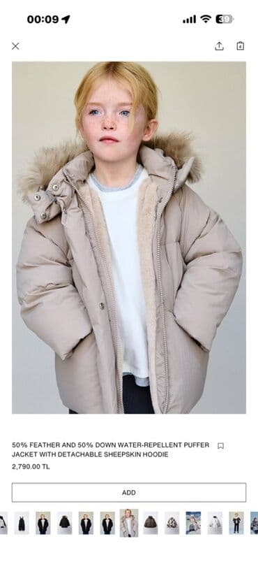 Kurtka, Qız üçün, 2 - 3 yaş, Zara Kids lalafo.az -da Kurtka, Qız üçün, 2 - 3 yaş, Zara Kids