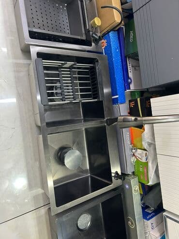 Duş poddonları: Kvadrat Mətbəx çanağı, Paslanmaz polad lalafo.az -da — 1 Duş poddonları: Kvadrat Mətbəx çanağı, Paslanmaz polad — 1