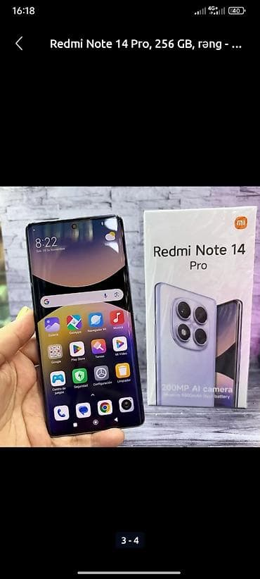 Redmi Note 14 Pro, 256 GB, rəng - Qara lalafo.az -da — 3 Redmi Note 14 Pro, 256 GB, rəng - Qara — 3