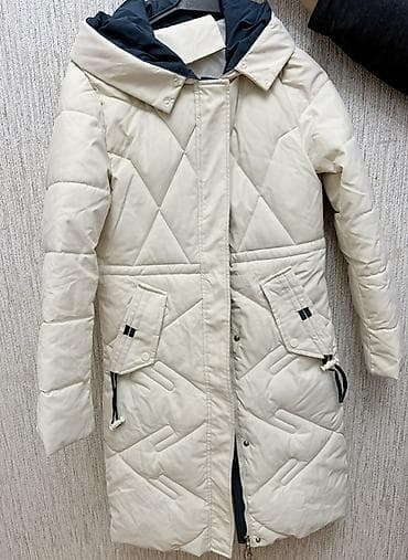 Qadınlar üçün qışlıq qaloşka/palto - Rəng: açıq bej (krem) - Uzunluq lalafo.az -da Qadınlar üçün qışlıq qaloşka/palto - Rəng: açıq bej (krem) - Uzunluq