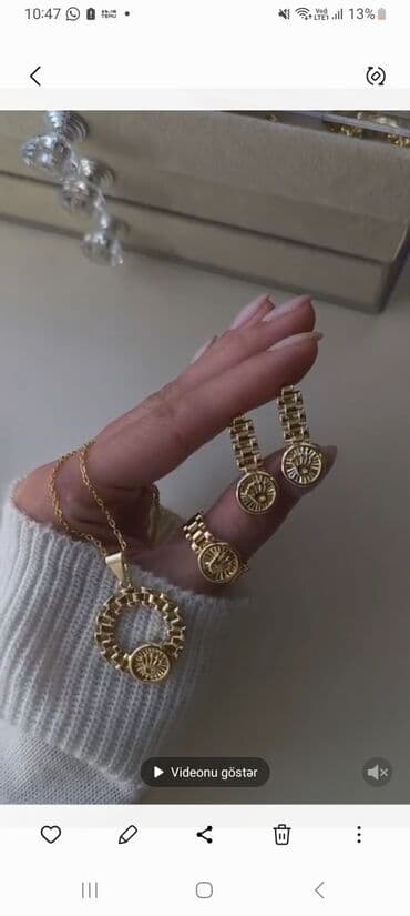 Rolex dəst xuping keyfiyət üzük 18 ölçü qolbaqla bir yerdə dəst lalafo.az -da Rolex dəst xuping keyfiyət üzük 18 ölçü qolbaqla bir yerdə dəst