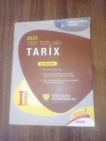 Azərbaycan Tarixi Testlər 10-cu sinif, DİM, 1-ci hissə, 2023 il lalafo.az -da Azərbaycan Tarixi Testlər 10-cu sinif, DİM, 1-ci hissə, 2023 il