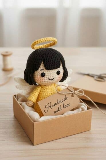 Kiçik mələk, böyük sevinc 😇💛 Handmade Yumi — indi sifariş et ✨ boyu- lalafo.az -da Kiçik mələk, böyük sevinc 😇💛 Handmade Yumi — indi sifariş et ✨ boyu-