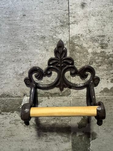 Vintage üslubunda dəmir divar asqısı – tualet kağızı üçün rulon lalafo.az -da Vintage üslubunda dəmir divar asqısı – tualet kağızı üçün rulon