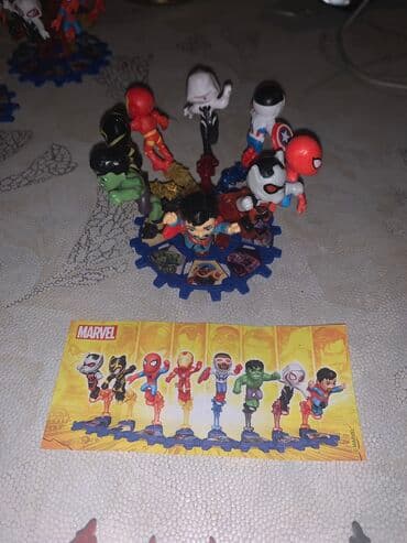 Kinder marvel seriyası satılır 15 mansta. tək tək fiqurlarda var tək lalafo.az -da Kinder marvel seriyası satılır 15 mansta. tək tək fiqurlarda var tək