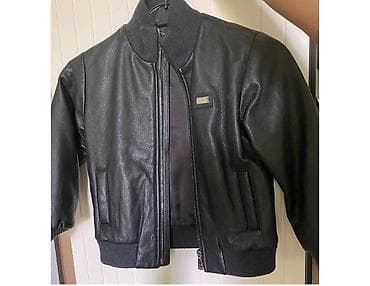 Dolce Gabbana 5-6 yash.Qara dəri bomber gödəkçə - Material: qalın lalafo.az -da Dolce Gabbana 5-6 yash.Qara dəri bomber gödəkçə - Material: qalın