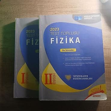 Məhsul: “2023 Test Toplusu – Fizika” (DİM), I və II hissə Təsvir: - lalafo.az -da Məhsul: “2023 Test Toplusu – Fizika” (DİM), I və II hissə Təsvir: -
