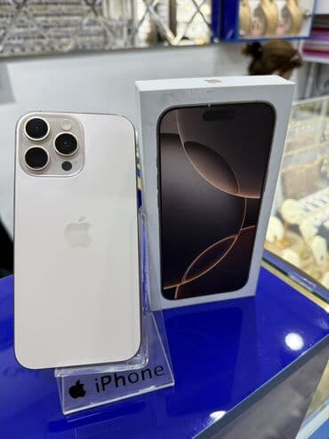 IPhone 16 Pro Max, 256 GB, Ağ, Zəmanət, Simsiz şarj, Face ID lalafo.az -da IPhone 16 Pro Max, 256 GB, Ağ, Zəmanət, Simsiz şarj, Face ID