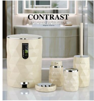 Другие хозтовары: Vanna Otağı Aksesuar Dəsti – "Contrast" ✨ Dizayn: 2025-2026 yeni at lalafo.az — 3 Другие хозтовары: Vanna Otağı Aksesuar Dəsti – "Contrast" ✨ Dizayn: 2025-2026 yeni — 3