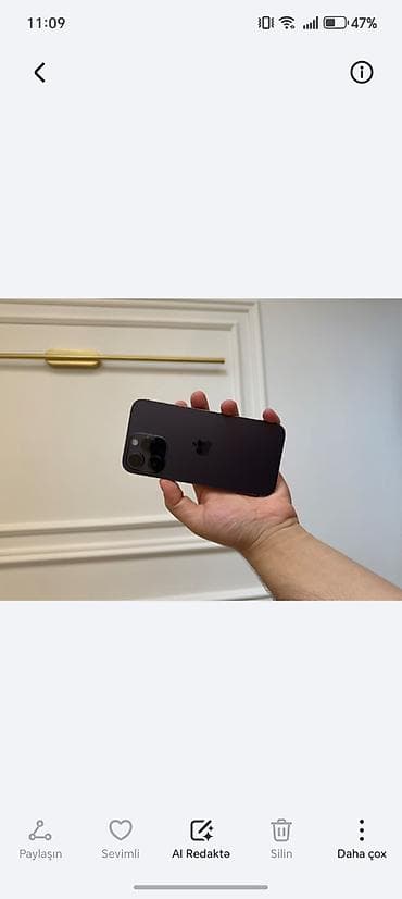 IPhone 14 Pro Max, 128 GB, Deep Purple, Face ID lalafo.az -da IPhone 14 Pro Max, 128 GB, Deep Purple, Face ID