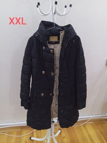 Qadın şişmə palto – XXL ölçü - Rəng: qara - Uzun model, bel hissəsi lalafo.az -da Qadın şişmə palto – XXL ölçü - Rəng: qara - Uzun model, bel hissəsi