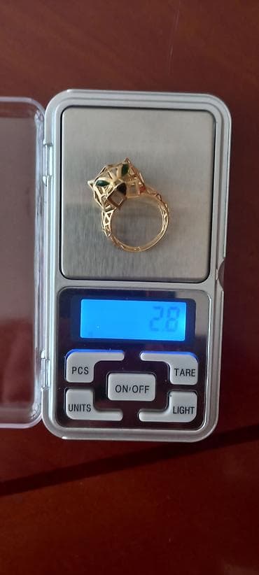 Кольцо, Желтое золото, Изумруд at lalafo.az Кольцо, Желтое золото, Изумруд