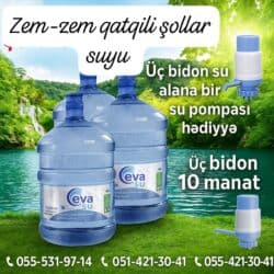 Соления: Eva su xidmeti zem zem terkibli at lalafo.az — 1 Соления: Eva su xidmeti zem zem terkibli — 1