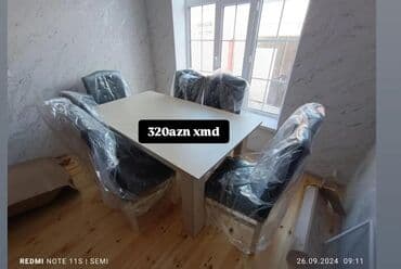 Mətbəx üçün, Açılmayan, Dördbucaq masa, 4 stul lalafo.az -da Mətbəx üçün, Açılmayan, Dördbucaq masa, 4 stul