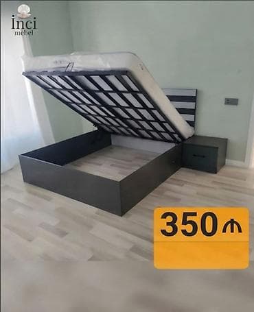 Новый, Двуспальная кровать, С подъемным механизмом, С матрасом, Без выдвижных ящиков, Азербайджан at lalafo.az Новый, Двуспальная кровать, С подъемным механизмом, С матрасом, Без выдвижных ящиков, Азербайджан