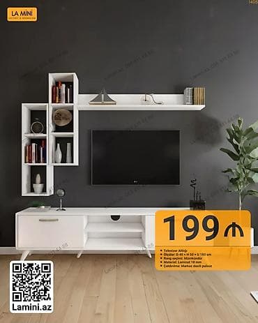 Düz TV altlığı, Polkalı, Laminat lalafo.az -da Düz TV altlığı, Polkalı, Laminat