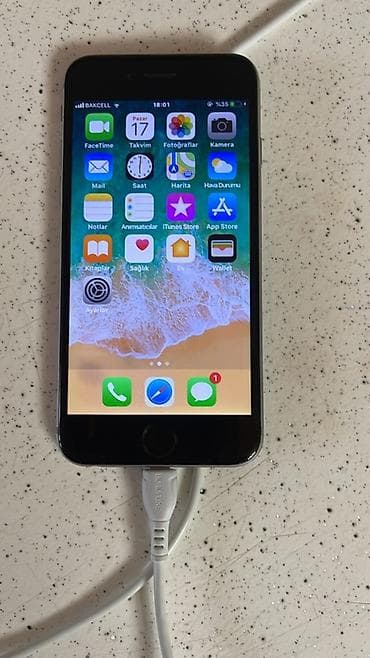 IPhone 6, 32 GB, Gümüşü, Barmaq izi lalafo.az -da IPhone 6, 32 GB, Gümüşü, Barmaq izi
