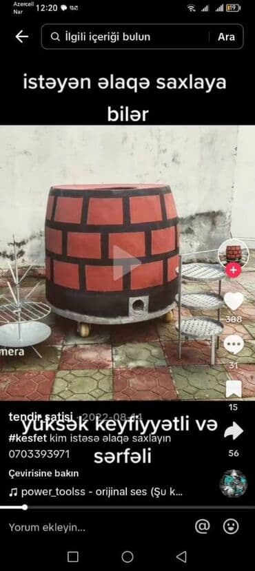 ПО для бизнеса: Təndir satışı,təndir və kaminlərin quraşdırılması . ▪️şok! şok!şokl at lalafo.az — 3 ПО для бизнеса: Təndir satışı,təndir və kaminlərin quraşdırılması . ▪️şok! şok!şokl — 3