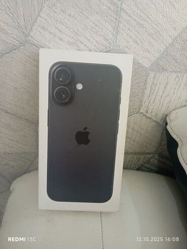 IPhone 16, 128 GB, Qara lalafo.az -da IPhone 16, 128 GB, Qara