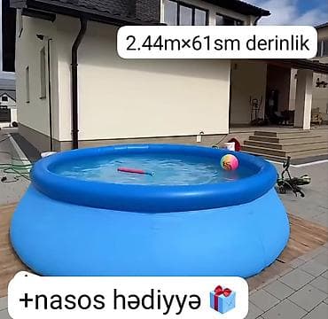 🌊 Yayın sərinliyini evinizə gətirin! 2.44×61derinlik 🐬+nasos hədiyyə 🎁 lalafo.az -da 🌊 Yayın sərinliyini evinizə gətirin! 2.44×61derinlik 🐬+nasos hədiyyə 🎁