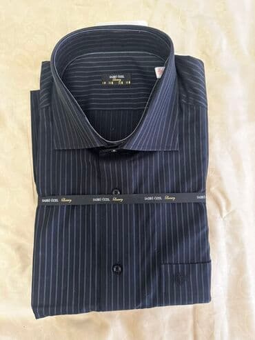 Sabri Özel “Luxury” kişi köynəyi - Rəng: tünd göy/qartma ilə nazik lalafo.az -da Sabri Özel “Luxury” kişi köynəyi - Rəng: tünd göy/qartma ilə nazik