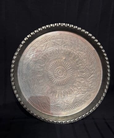 Mis materialdan hazırlanmış iri dairəvi sini mecmeyi, diametr 39 sm lalafo.az -da Mis materialdan hazırlanmış iri dairəvi sini mecmeyi, diametr 39 sm