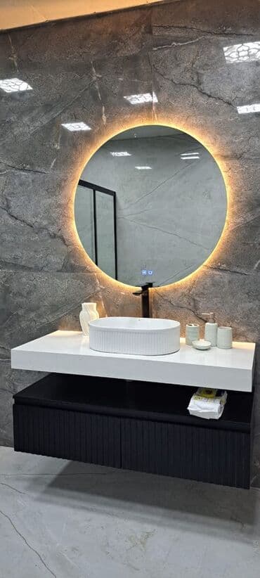 Cмесители для душа: Məhsul: Hamam mebeli və aksesuarları dəsti Təsvir: - Müasir dizaynlı at lalafo.az — 1 Cмесители для душа: Məhsul: Hamam mebeli və aksesuarları dəsti Təsvir: - Müasir dizaynlı — 1