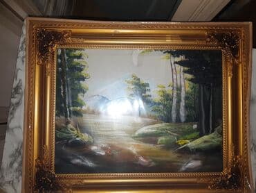 Məhsul təsviri: - Rəsm tablo: Yağlı boya texnikasında meşə və dağ lalafo.az -da Məhsul təsviri: - Rəsm tablo: Yağlı boya texnikasında meşə və dağ