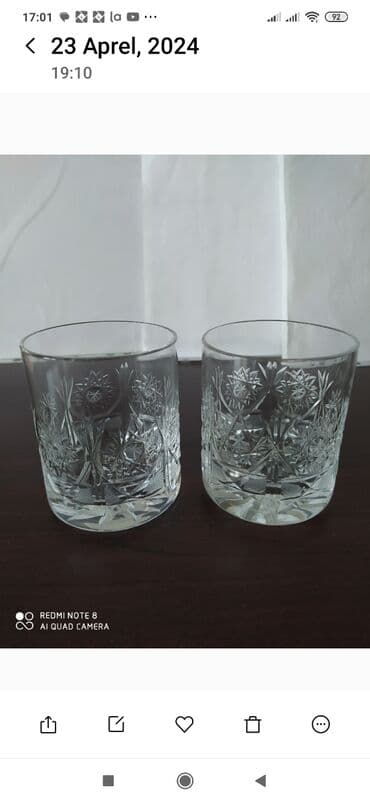 Rümkalar, Xrustal, 6 ədədli dəst, Çexiya lalafo.az -da Rümkalar, Xrustal, 6 ədədli dəst, Çexiya