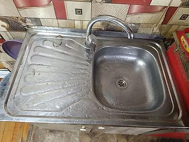 Paslanmayan poladdan mətbəx moykası və qarışdırıcı kran - Material lalafo.az -da Paslanmayan poladdan mətbəx moykası və qarışdırıcı kran - Material