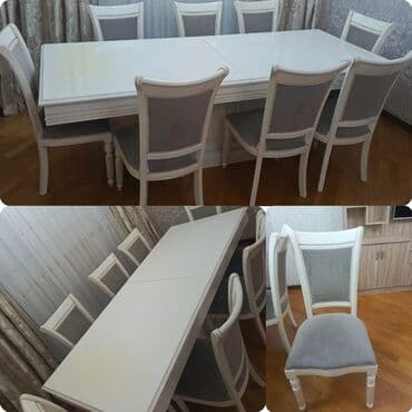 Qonaq otağı üçün, İşlənmiş, Kvadrat masa, 8 stul lalafo.az -da Qonaq otağı üçün, İşlənmiş, Kvadrat masa, 8 stul