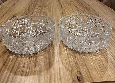 Kristal şirniyyat qabları (2 ədəd dəst) - Material: qalın kəsim lalafo.az -da Kristal şirniyyat qabları (2 ədəd dəst) - Material: qalın kəsim